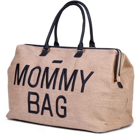 Childhome Mommy Bag® - Verzorgingstas - Raffia Look - Ruim - Multifunctioneel - Waterafstotend