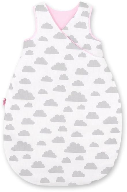 Slaapzak «Duende» | M 3-12 mnd | Grijze wolken / roze