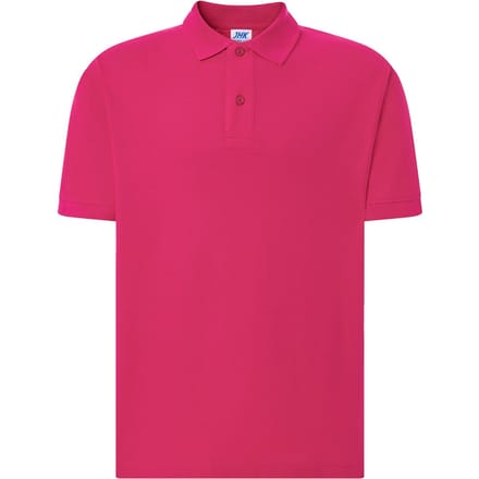 JHK Heren Pique Regular Poloshirt (Fuchsia)
