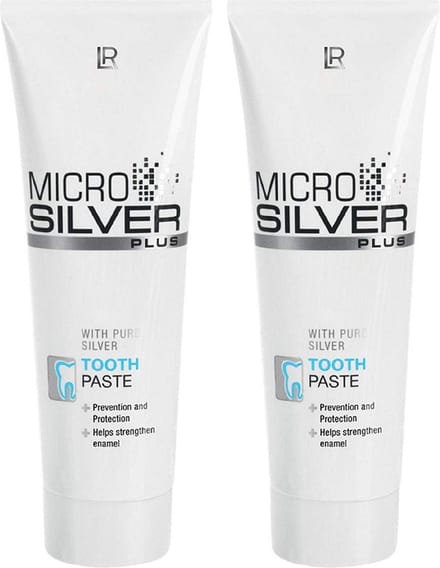 Frisse adem met Mirco silver tandpasta - antibacteriële werking -2x 75ml