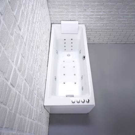 SPALINA - Whirlpool bad - Tenzo Wave, 170 x70 x63 cm, Wit