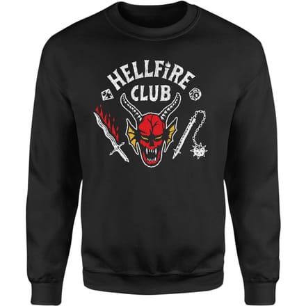 Stranger Things Hellfire Club Vintage Sweater - Zwart - M