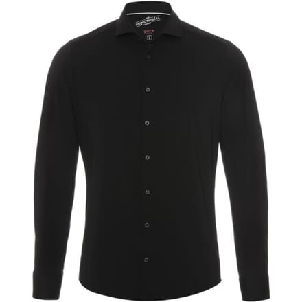Pure The Functional Shirt Zwart - Maat 43 - Heren - Overhemden Formeel