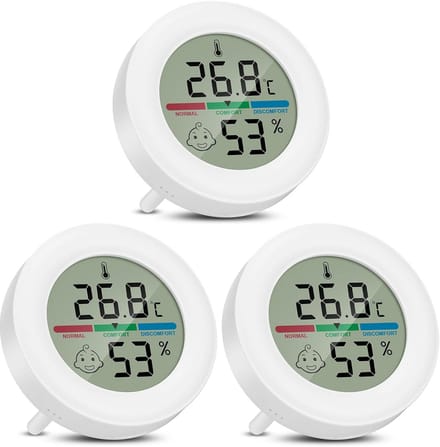 3 Pack Mini Hygrometer Digitale Thermometer Voor Binnen Temperatuur en Vochtigheid