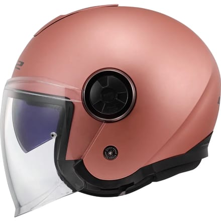 LS2 OF620 Classy Solid Mat Goud Roze Jethelm - Helm