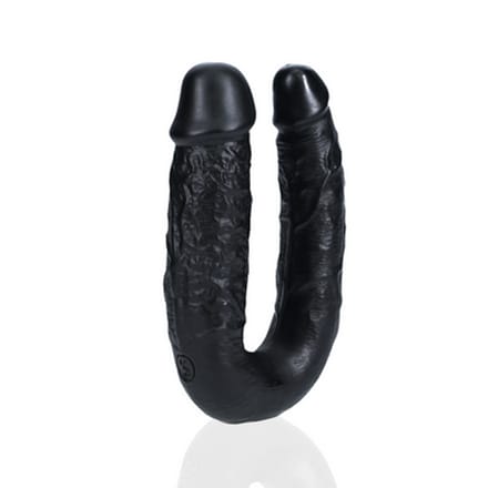 U Shaped Double Dildo 5" / 12,7 cm - Black