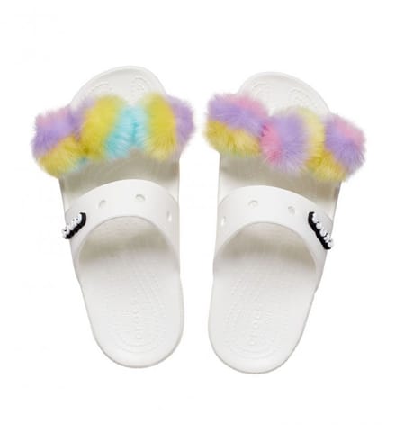 Crocs Classic Fursure Sandalen Wit Maat 37/38 US M5/W7