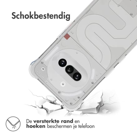 imoshion Hoesje - Geschikt voor Nothing Phone (3a) - Shockproof Case - Transparant
