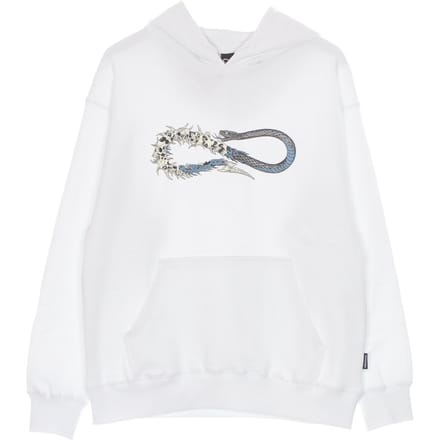 Lichtgewicht hoodie Skullsnake-logo herenhoodie wit