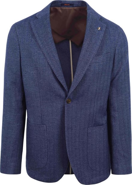 Suitable Colbert Lugano Donkerblauw - Maat 52 - Heren blazer