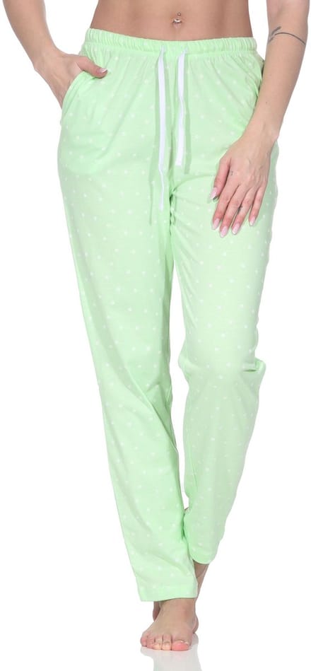 Dames pyjamabroek lang mix & match in effen kleur - perfect te combineren
