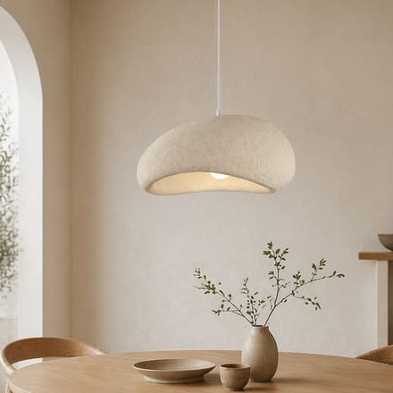 Milton & Oldbrook Japandi Hanglamp Ø 50 cm Vaduz Beige Steenlook