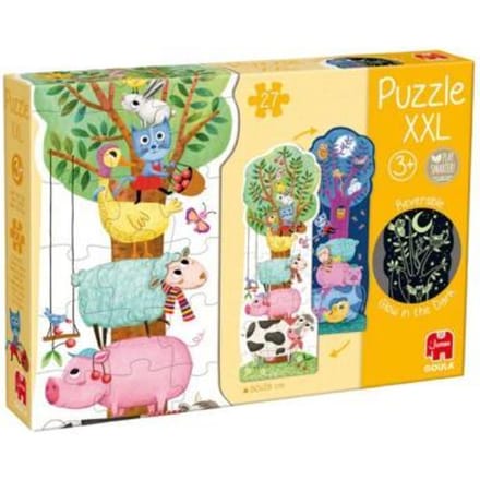 Jumbo Goula Reversible Puzzle XXL Farm Day and Night 27 pcs. 2D Puzzels