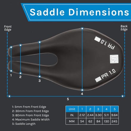 Unisex Zadel PR 1.0 - Zwart - One Size