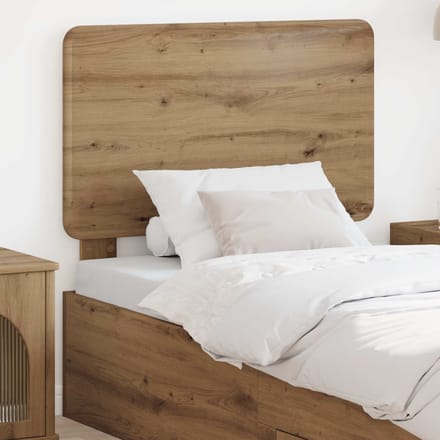 vidaXL Hoofdbord Artisan Eiken Bewerkt hout