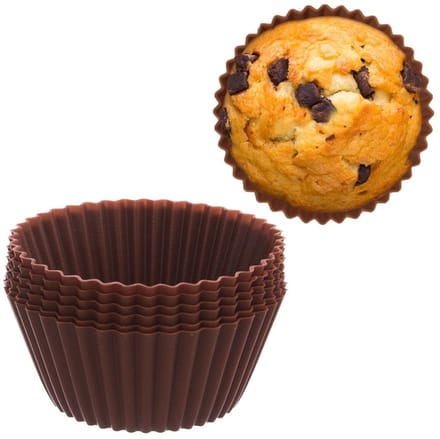 Orion - Muffinvormpjes - Silicoon - 5,5 cm - Bruin