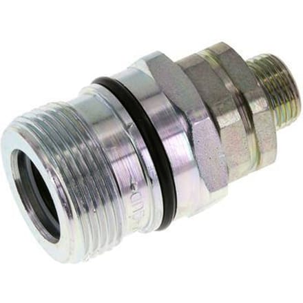 Stalen DN 12.5 Hydraulische Koppeling Snelkoppeling 12 mm L Knelring ISO 14541/8434-1 D M36 x 2