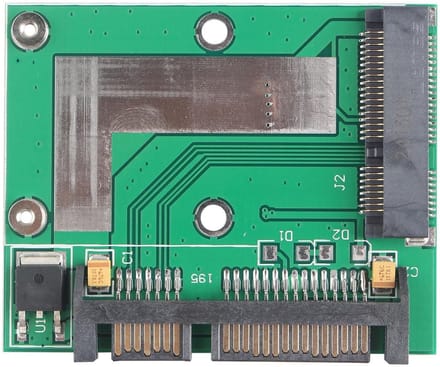 Dailygoods - mSATA naar 2.5 inch SATA III Adapter voor Laptop en Desktop