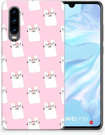 Huawei P30 TPU Hoesje Sleeping Cats