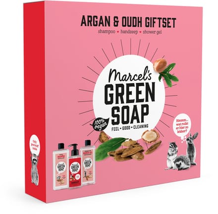 Marcel's Green Soap Geschenkset - Argan & Oudh - 3 stuks