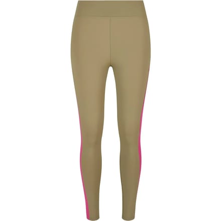 Urban Classics - Color Block Sportlegging - S - Groen/Paars