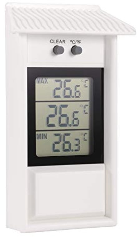 Waterproof Digital Greenhouse Thermometer with Max/Min Function -20 to 50°C