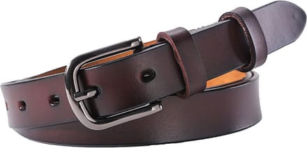 Sorprese Riem Dames - Sofia - Bruin - Leer - 110 cm - Broekriem - Inkortbaar - Verstelbaar