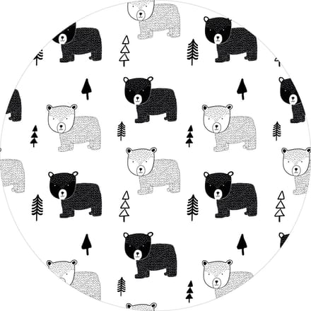Vinyl | Vloerkleed vinyl rond | Grizzly | 95 cm Rond