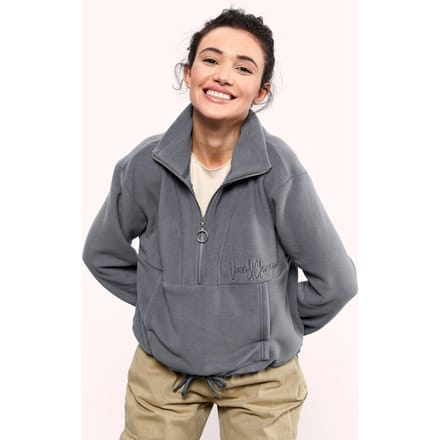 Oversized Half-zip Pluche Sweatshirt