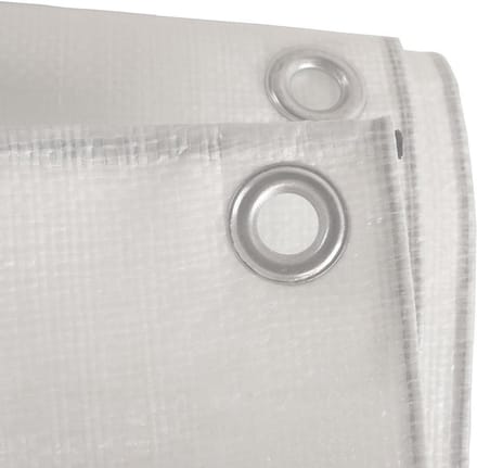 Geweven Zeil - Afdekzeil Sterk - Bescherming Buiten - Waterdicht UV-bestendig - 3 x 5 meter - Wit