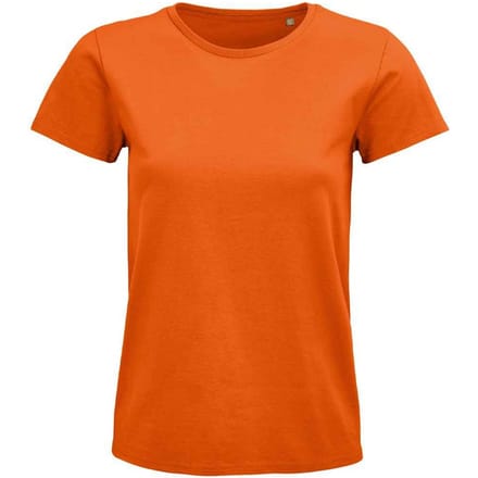 SOLS Dames/Dames Pioneer Organic T-shirt (Oranje)