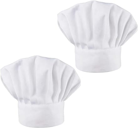Koksmuts 2 stuks - Professionele kleding - Hygiënisch koken - Verstelbare pasvorm - Uniseks - Wit