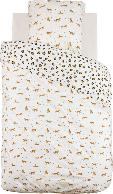 Atmosphera Kids Dekbedovertrek set met 1 kussensloop 140x200cm/65x65cm - Luipaard