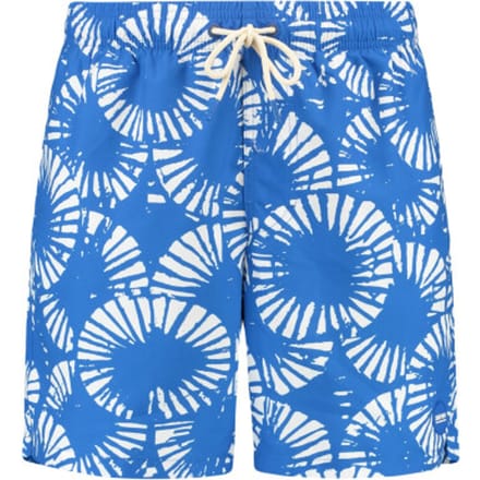 Shiwi Heren zwemshort mike 7" gerimpelde print blauw/wit