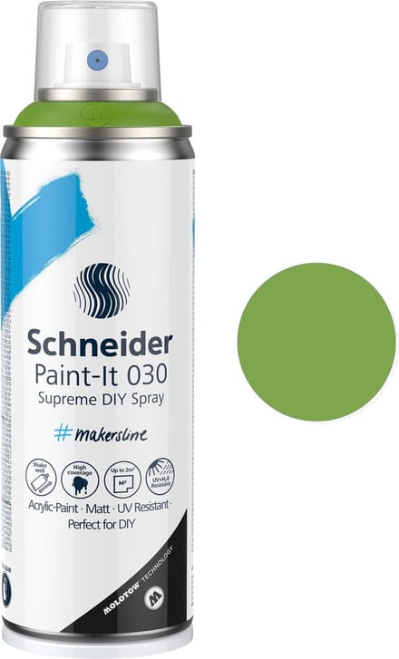 Schneider spuitbus verf - Paint-It 030 - DIY spuitverf - acrylverf - 200ml - groen - S-ML03050052