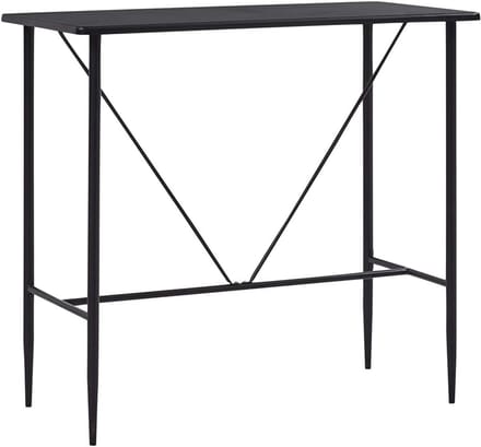 Bartafel - Keukentafel - Eten en Drinken - Modern Design - 120x60cm - Zwart