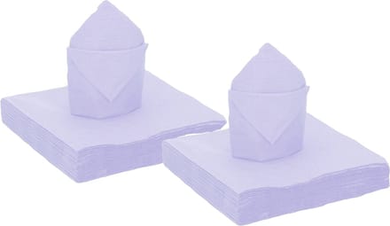 Santex feest servetten - 80x stuks - lila - 40 x 40 cm - papier