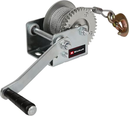 Handlier - Touwrol - Zwaar Gewicht - Terugloopbeveiliging - 500 kg - Rood Zwart