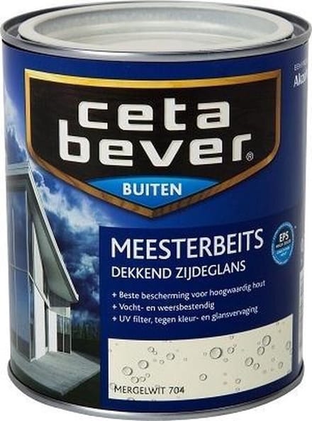 Cetabever Dekkende Meesterbeits - 0,75 liter - Mergelwit