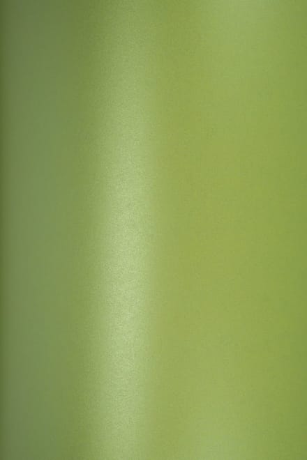Netuno - groen metallic papier - A4 - 21 x 29,7 cm - 10 vellen - 250 gram - Majestic Satin Lime