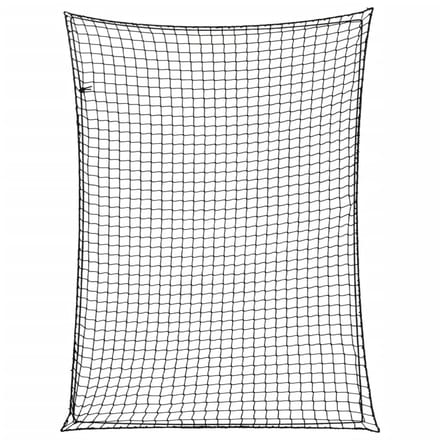 vidaXL - Aanhangwagennet - elastisch - touw - 4x3 - m - polypropeen - zwart