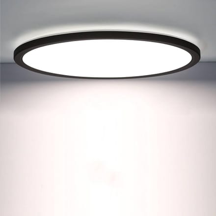 Led Plafonnière - Bewegingssensor Licht - Automatische Verlichting - Geavanceerde Bewegingsdetectie - 22 cm - Zwart