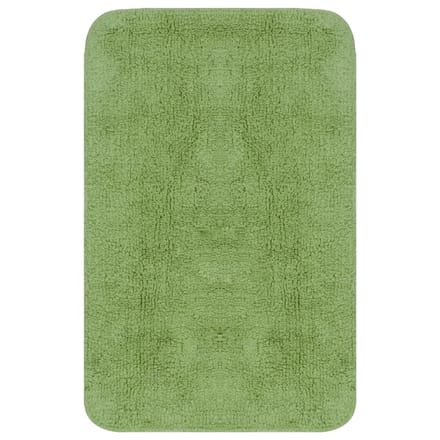 vidaXL - Badmattenset - stof - groen - 2-delig