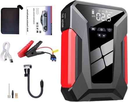 Draagbare Accu Starter - Jump Box - Auto Onderhoud - Multifunctioneel Hulpprogramma - Compact Formaat - Groen