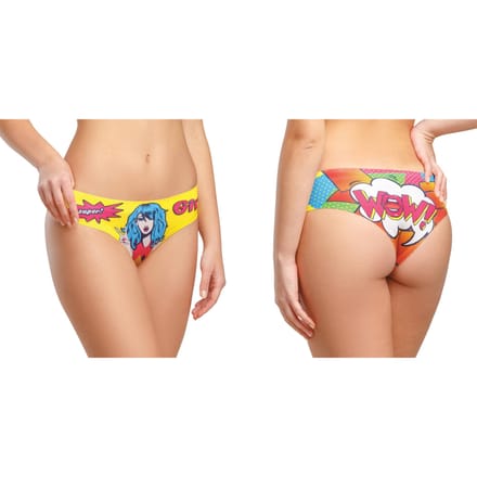 M Memème Slip -S- COMIC FANS YELLOW Multicolours