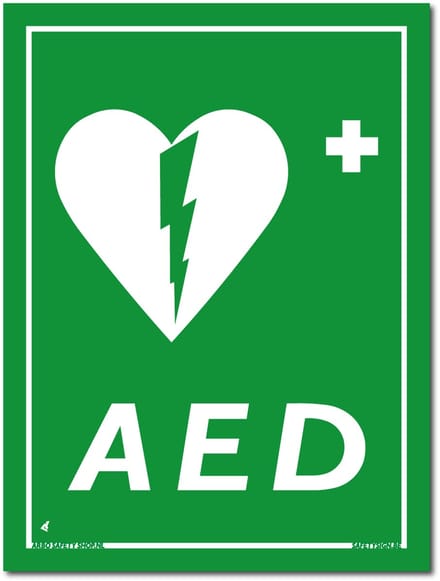 AED bord - Forex - 30 x 40 cm