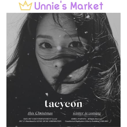 TAEYEON - Deze kerst - de winter komt eraan + gratis cadeau 1EA gray