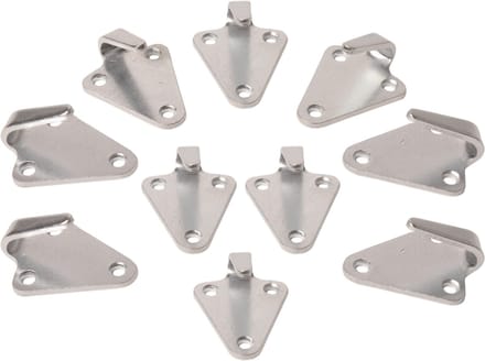 Haken voor elastiek of touw - 40x45 mm - 10 stuks