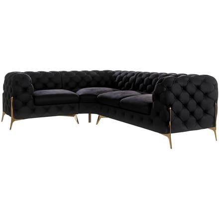 3-zitshoekbank Chelsea links velvet | Ropez