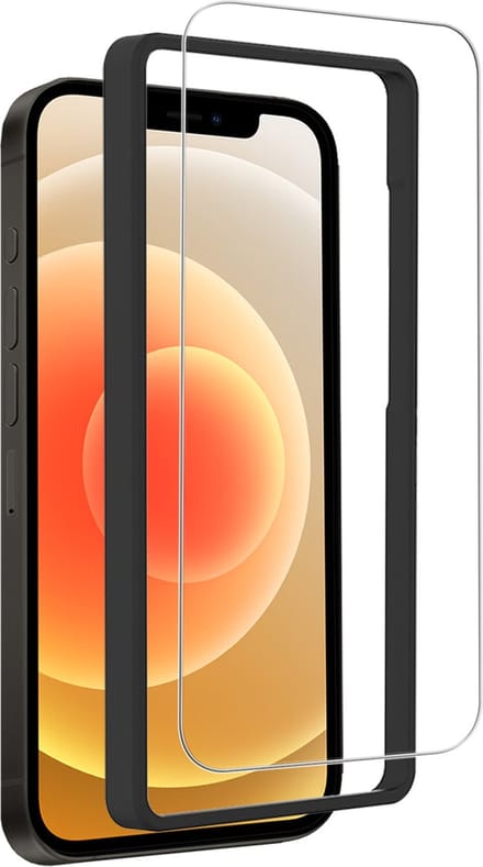 Screenprotector - Geschikt voor Apple iPhone 12 Mini - Met Installatie Frame - Gehard Glas - Beschermglas - Tempered Glass - Screen Protector